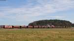 225 802-8 mit dem EK 55908 (Einsiedlerhof-Rammelsbach Steinbruch) bei Miesenbach 20.3.14