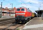 Am 13.06.2014 kam die 218 390-3 und die 301 (229 120-1 von der MEG aus der Richtung Hannover nach Stendal und fuhr weiter in Richtung Magdeburg.