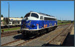 Nohab 1149 der Altmark-Rail war am 13.05.2023 zum Bahnhofsfest in Oebisfelde ausgestellt.
