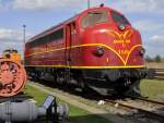 Eine NOHAB der Altmark Rail ausgestellt beim Bw-Fest in Stassfurt, 01.04.12