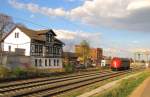 EBS MY 1131 (92 80 1227 003-1 D-EBS) als Tfzf von Leipzig-Rckmarsdorf nach Arnstadt, am 16.04.2012 in Erfurt-Vieselbach.