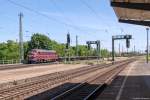 My 1151 (227 009-8) CLR - Cargo Logistik Rail-Service GmbH mit einem Slmmps in Magdeburg-Neustadt und fuhr weiter in Richtung Hauptbahnhof.