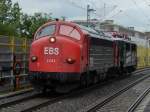 Früher waren die Züge länger: 227 003 mit 142 145 in Leipzig Lindenau. 14.06.2014