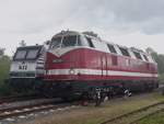 118 770-7 und 145 023-6 und 118 770-7 beim Bahnhofsfest in Putbus am 30.05.2016