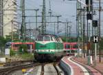 Gerade noch so per Nachschuss erwischt, die durchfahrende 118 001 (ex V180 DR) von ITL; Dresden Hbf., 24.05.2007  