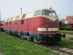 118 731,nur mit Bauchbinde,am 30.April 2022,im Eisenbahnmuseum Weimar.