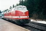 228 700 im Bahnhof Rennsteig