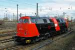 228 757-1 der Erfurter Bahnservice steht am 20.3.2010 im Erfurter Gterbahnhof.