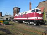 118 692 stand zum letzten mal im Bw Salzwedel weil der Verein nchstes Jahr nach Wittenberge umzieht. Am 22.10.2011 in Salzwedel.