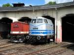 110 101 und V240 001 in Nossen (28.05.2006)