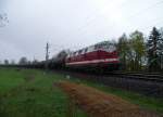 118 770-7 der MTEG durfte am 27.04.13 den Leerkesselzug von Marktredwitz nach Plauen/V.