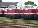 MEG201 und 203 beim Eisenbahnfest in Weimar 24.05.2008