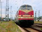 Am 11.08.2013 kam 228 321 mit zwei Metronomwagen aus Richtung Uelzen nach Stendal und fuhren weiter Richtung Magdeburg nach Halberstadt.