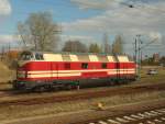 19.4.2015 Angermünde. 228 321 / V 180 321 abgestellt.