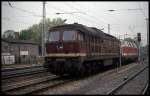 Am 6.5.1993 warteten DR 231040 und 228671 im BW Arnstadt auf ihre nächsten Einsätze.