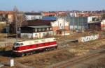 118 719-4 (EBS) steht am 14.03.16 in Gera Hbf.