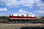 118 719-4 auf der Drehscheibe und war bei 4. Geraer Eisenbahnfrühling in Gera zusehn. Foto 30.05.15