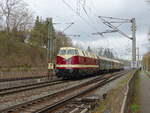 PRESS 118 757-4 mit dem DPF 1820 von Erfurt Pbf nach Sonneberg (Thür) Hbf, am 09.04.2022 in Erfurt-Bischleben.