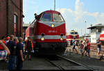 229 181-3 (119 181-6) der Cargo Logistik Rail Service GmbH rangiert, zur Vorbereitung der Lokparade, anlässlich des 28. Heizhausfests beim westlichen Ringlokschuppen des SEM.
[25.8.2019 | 13:49 Uhr]