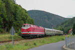 229 181 (CLR) mit Sonderzug nach Katzhütte am 22.08.2021 in Mellenbach-Glasbach.