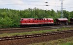 229 147-4 der  CLR  am 26.05.2016 bei der Ausfahrt von Senftenberg in Richtung Cottbus.
