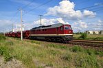 231 012-6 der WFL am 14.06.2016 in Brieske Richtung Ruhland.