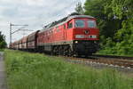 Mit Selbstentladern zum Kalkwerk. 231 668 in Lintorf am Donnrstag 30.5.2019