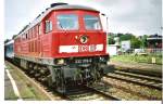 Am 11.08.2003 wartet 232 378 in Bautzen auf ihre Weiterfahrt.