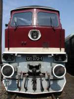 BR 131-072-1  Am 2.05.2004 im BW Arnstadt/Thringen.