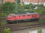 Eine BR232 fhrt in Halle/Saale im Gterbreich ein am 23.05.2008