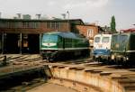 Fr die Wismut Werkbahn werden die 232 404 und 232 405 im Mai 97 Hauptuntersucht.
