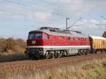 232 223-8 am Sonntag den 25.10.2009 kurz vor berquerung des Mittellandkanals bei Peine