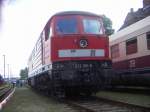 232 195-8 beim Eisenbahnfest in Berlin Schneweide am 20.8.05