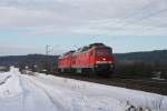 232 255 + 254 am 08.01.2011 bei Plling.