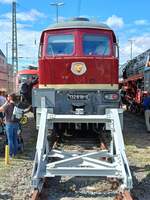 DB 132 618-0 am 30.08.2025 beim Tag der offenen Tür (100 Jahre Bw Erfurt) im DB Werk Erfurt.