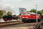 38 2267 (P8) & DB 232 254-3 zu Gast im Eisenbahnmuseum Bochum Dahlhausen, Oktober 2025.