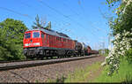 Reichsbahn-Dieselpower: Schon 50 Jahre im Einsatz und anscheinend noch kein bisschen m�de.
232 347-5 (132 347-6) f�hrt bei Halle Rosengarten einen EZ Richtung Sangerhausen an.

🧰 DB Cargo
🕓 6.5.2025 | 16:39 Uhr