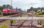 232 635 zog am 13.7.02 f�nf Artgenossinnen durch Neunkirchen am Sand Richtung Hersbruck.