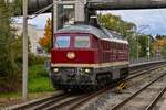 D-DB 232 618-9 (132 618-0) fuhr am 17.10.2026 LZ vom L�beck-D�nischburger Gbf (ALD G) kommend durch den Haltepunkt L�beck-D�nischburg IKEA (ALD A) zum L�becker Hbf (AL). Zuvor zog sie den BODE-Zug zum Lehmannkai.