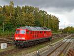 DB Cargo 232 571-0 ( 9280 1232 571-0 D-DB ) wartet am 11.10.2026 in Marktredwitz auf ihren n�chsten Einsatz 
