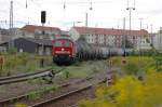 232 800-3 hier in Dbeln mit einen Kesselzug.(01.09.07)