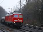 Ludmilla 232 083-6 mit GZ beladen mit Blrchrollen in Bochum Hamme.(26.02.2008)