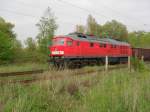 232 240 mit Leerzug auf dem Weg zum Hafen am 19.5.10