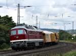 232 550 mit Bauzug am 07.08.11 bei Fulda   