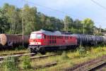 232 093-5 mit Kesselwagen in Gladbeck-West 24.07.2014