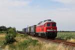 232 472 mit KLV Zug am 21.07.2014 bei Holm.