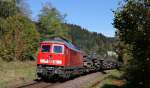 232 209-7 mit dem M 62536 (Bergen(b.C)Lager-Immendingen) bei Möhringen 18.10.14