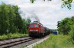 232 384 (92 80 1232 384-8 D-DB) mit Kesselzug am 14.06.2013 in Vilseck