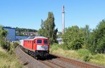 232 909 brachte am 26.08.16 247 049 und eine weitere 247 von Cottbus nach Nürnberg.