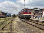 Am 08.07.2018 fuhr die 232 088 in der Fahrzeugparade in Wittenberge mit.